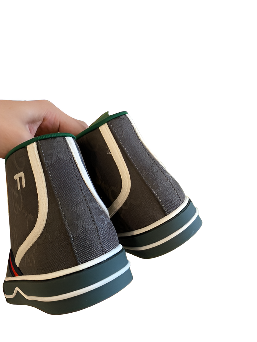 Gucci  Men's High-Top GG Stripe Sneakers