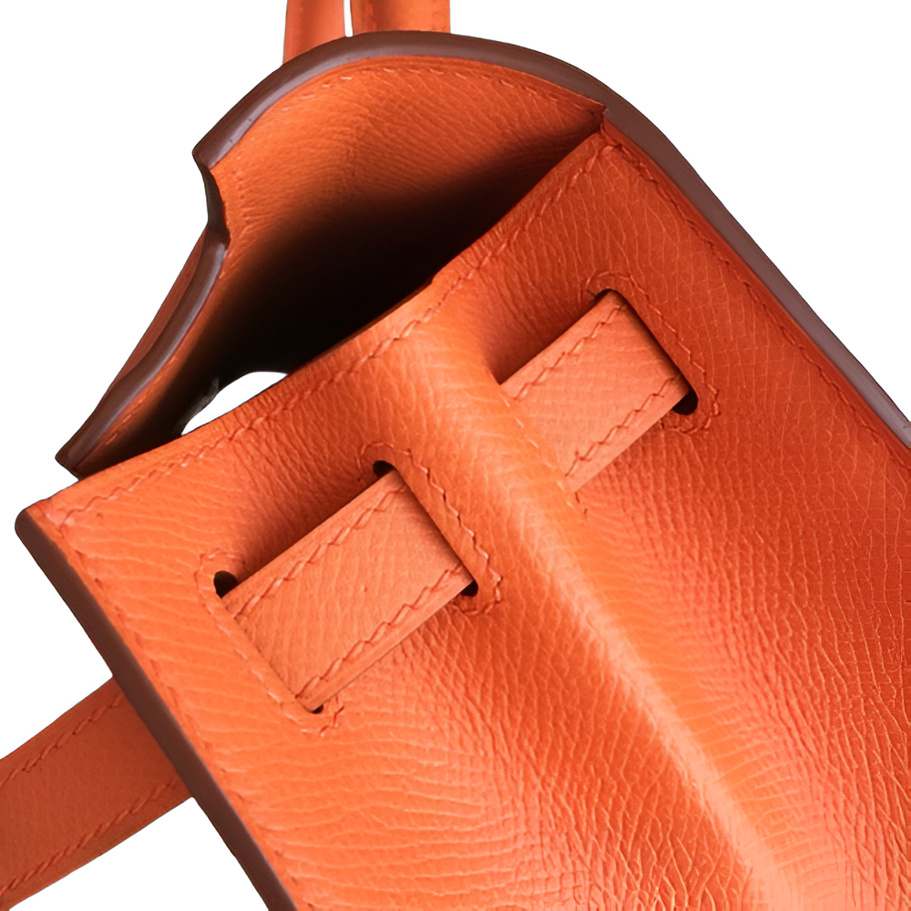 Premium Hermes-Inspired Orange Handbag
