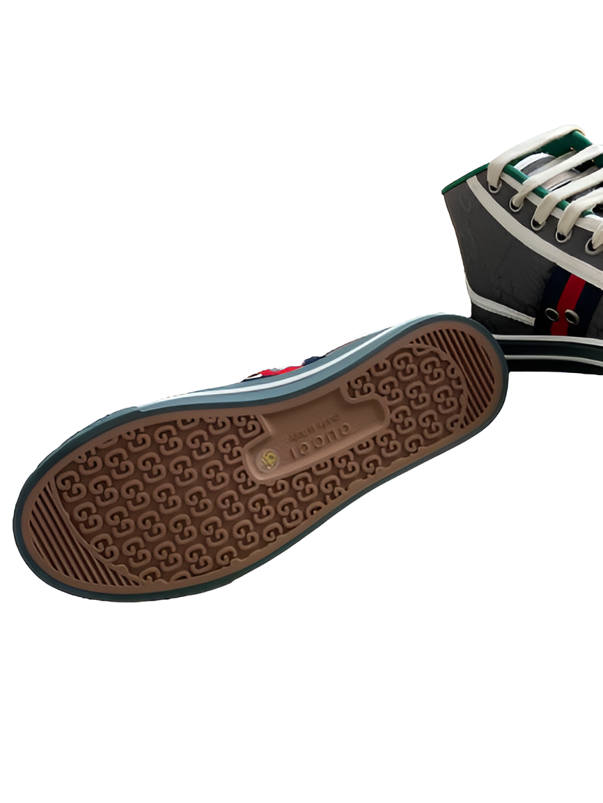 Gucci  Men's High-Top GG Stripe Sneakers