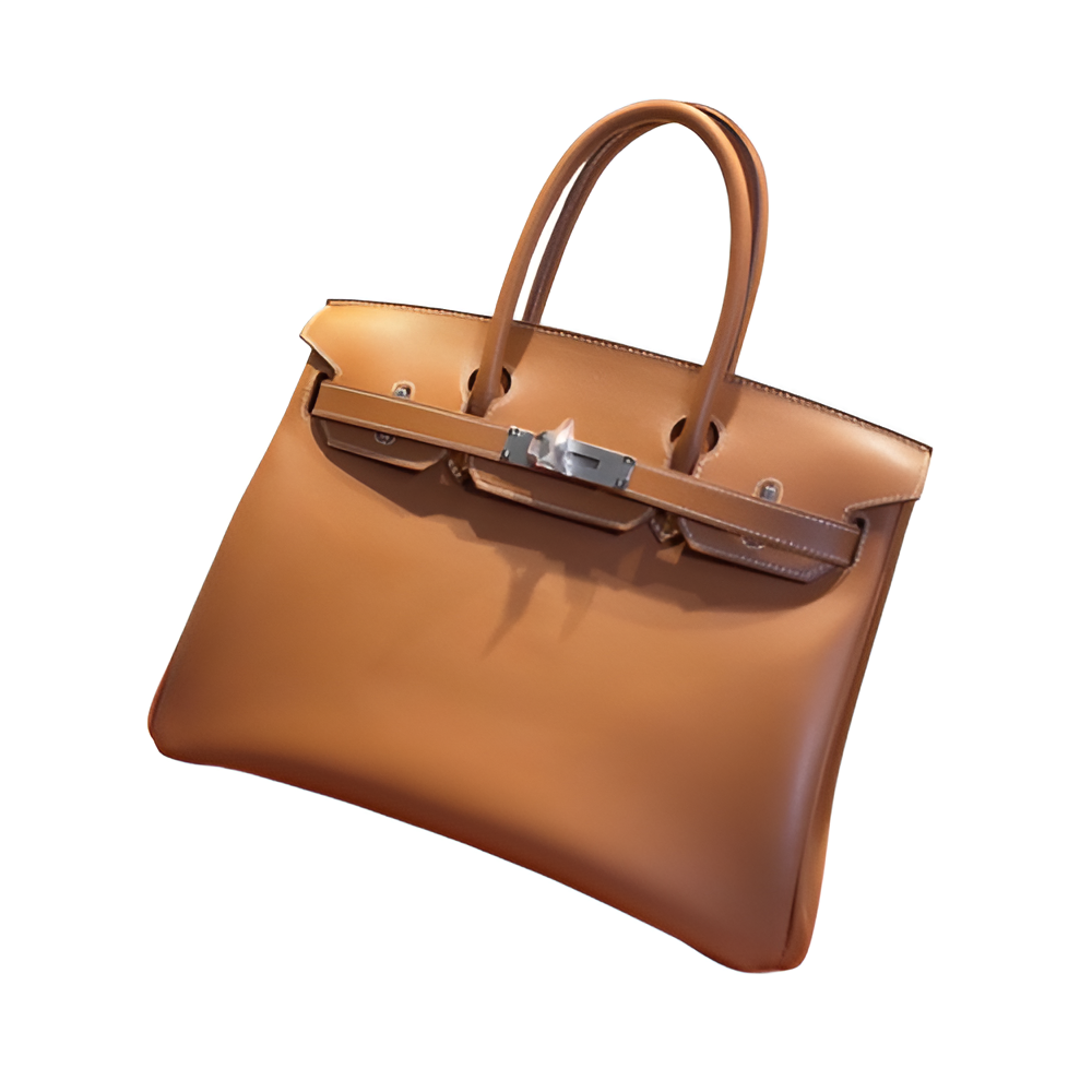 Premium Hermes-Inspired Tan Leather Tote Bag