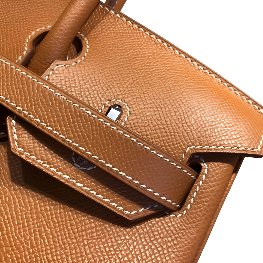 Premium Hermes-Inspired Tan Leather Tote Bag