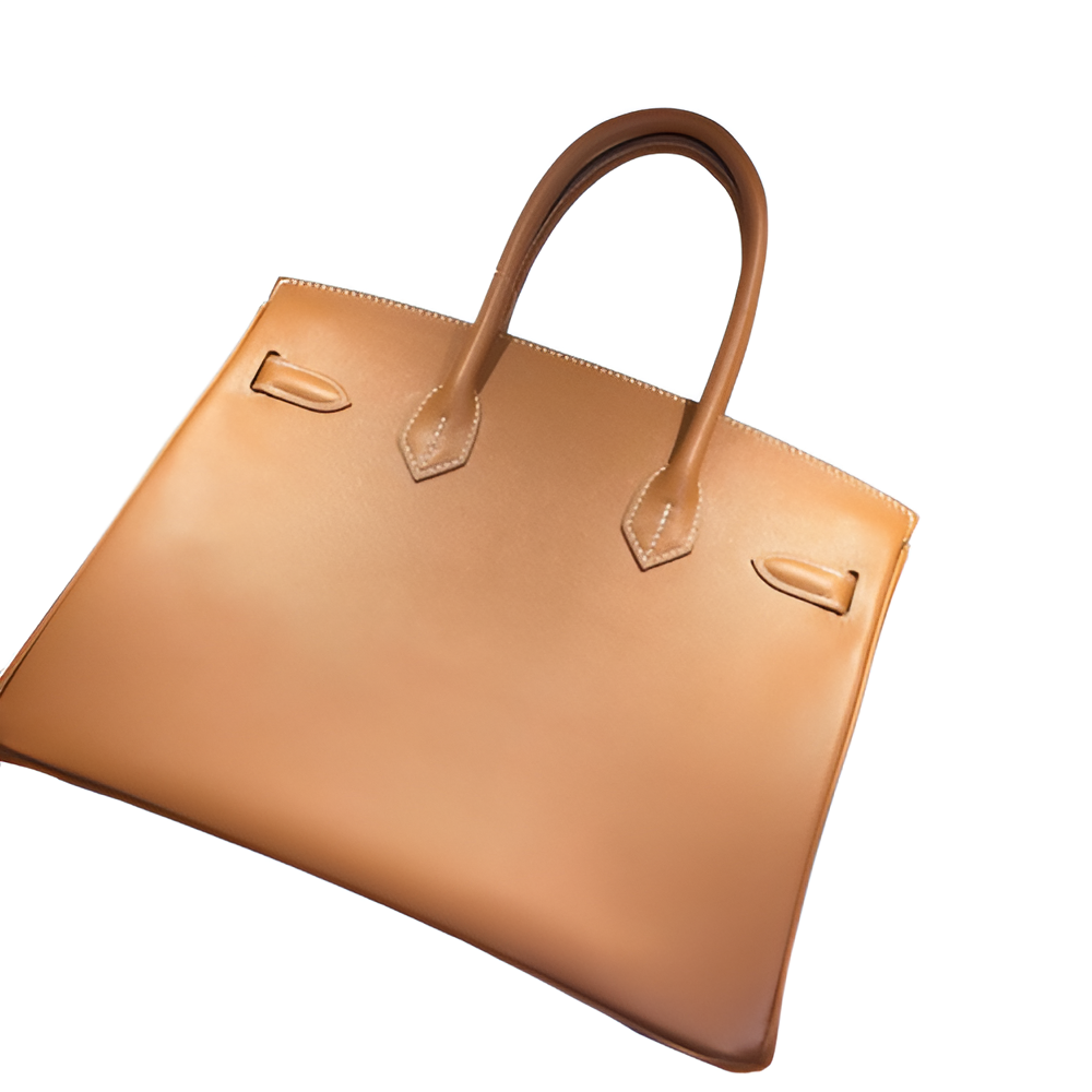 Premium Hermes-Inspired Tan Leather Tote Bag