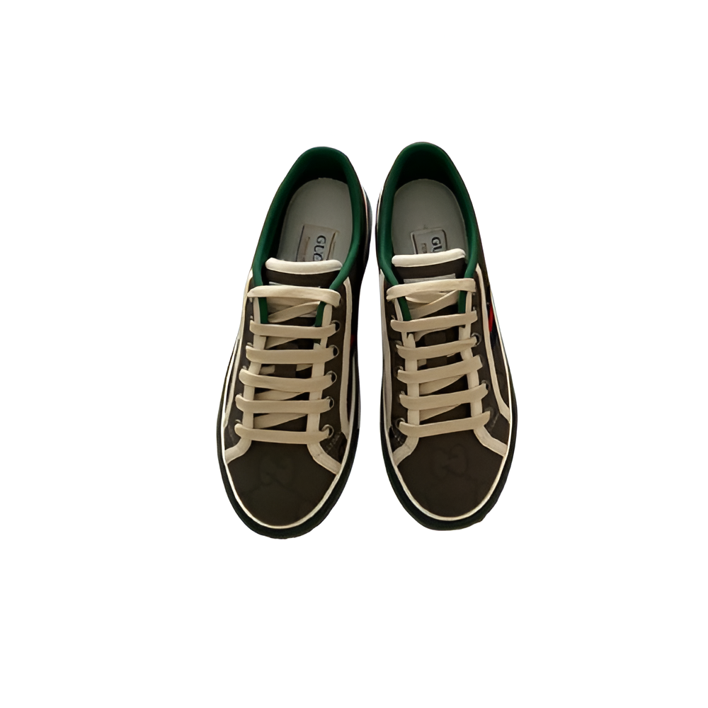 Gucci  Men's Dark GG Stripe Sneakers