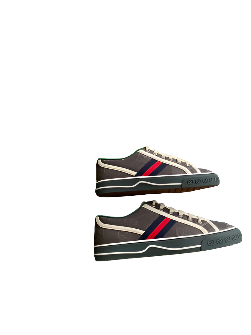 Gucci  Men's Dark GG Stripe Sneakers