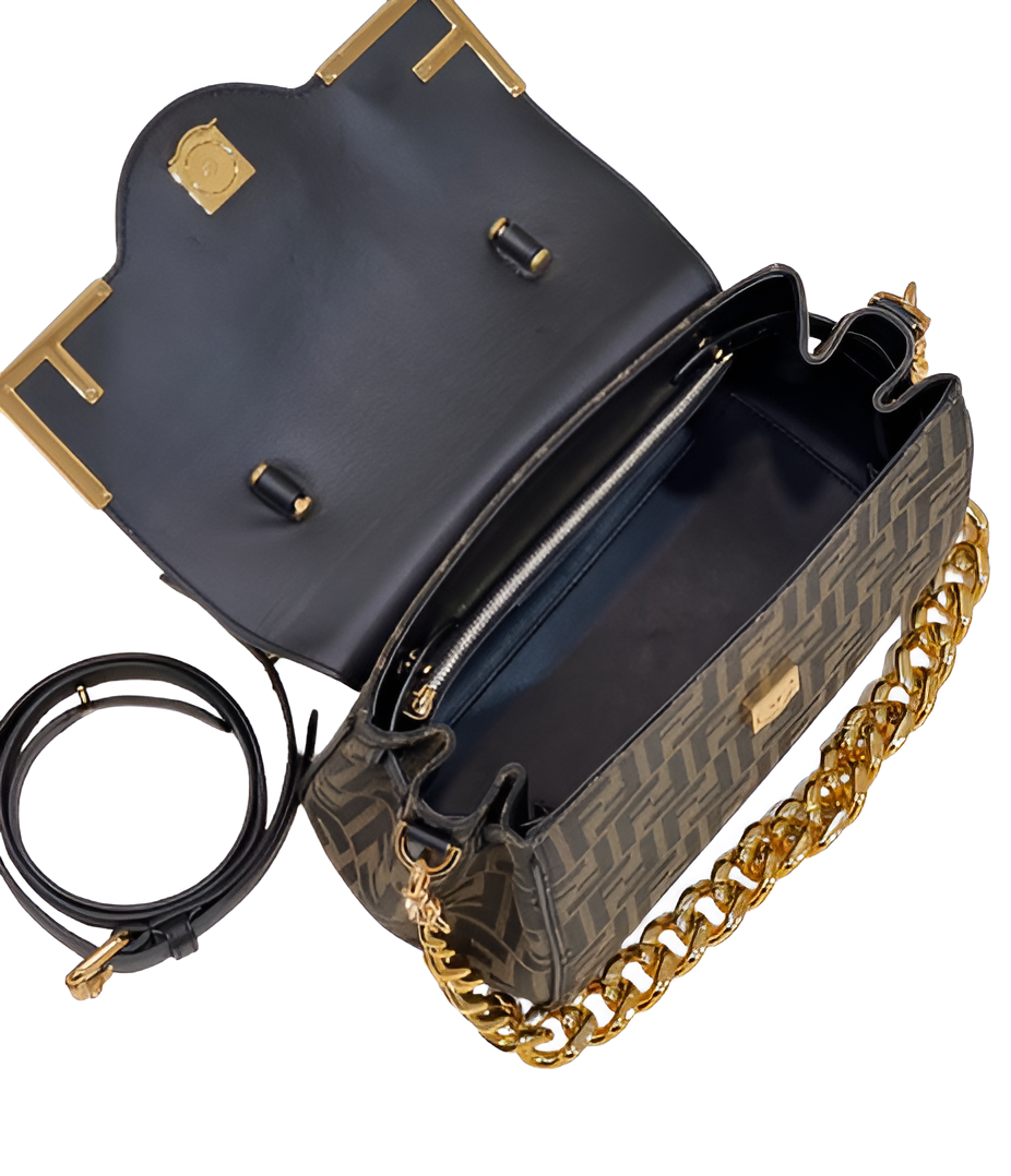 Fendi x Versace Medusa Chain Shoulder Bag