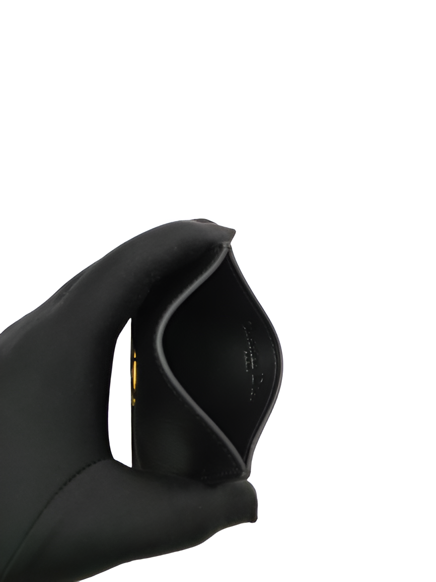 Dior Black Leather Card Holder