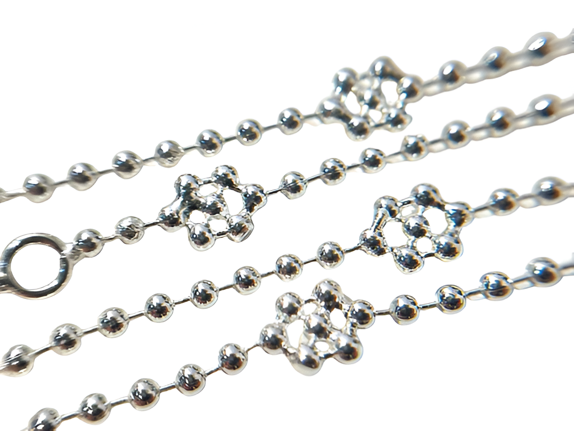 Gucci Silver Flower Necklace