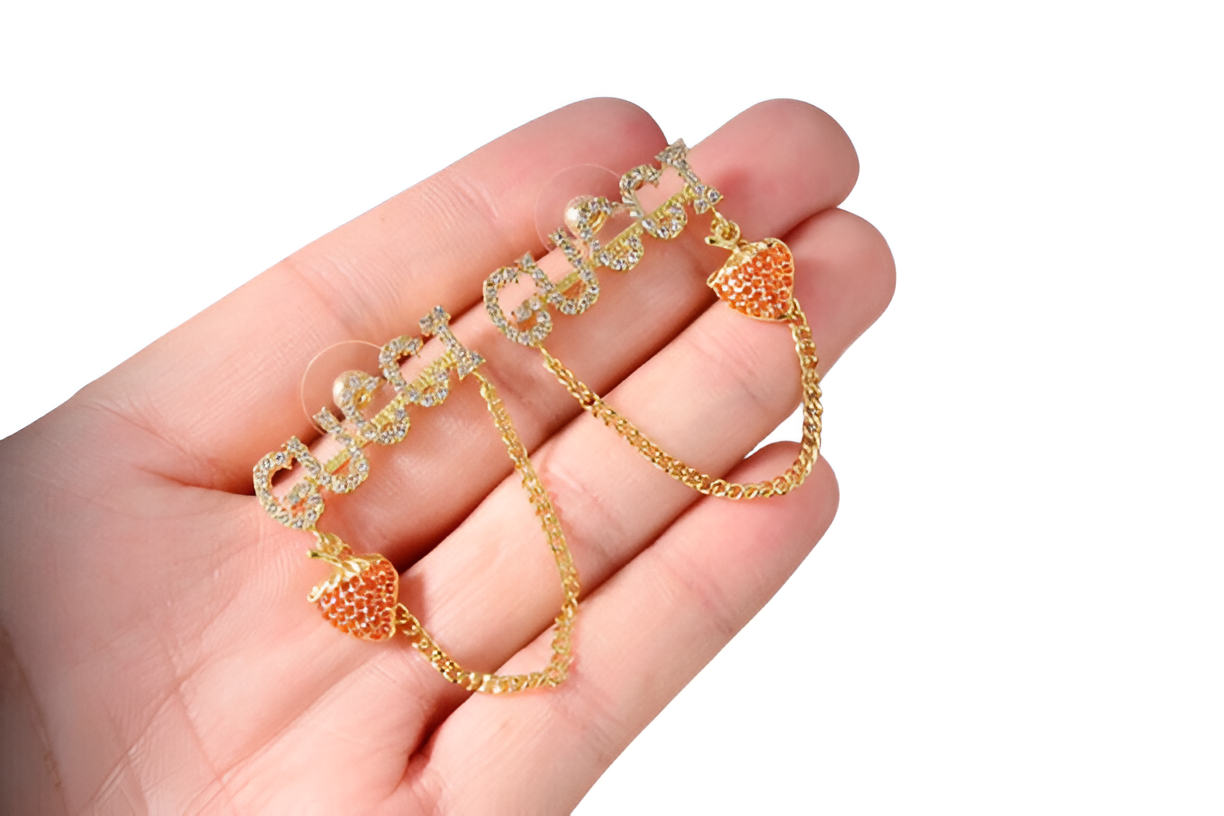 Gucci Strawberry Dangle Earrings