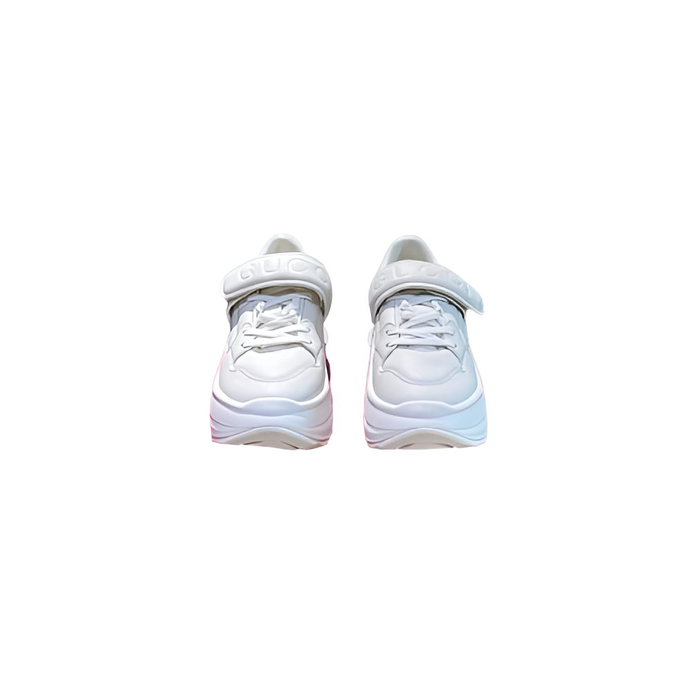 GUCCI Men's White Sneakers with Strap