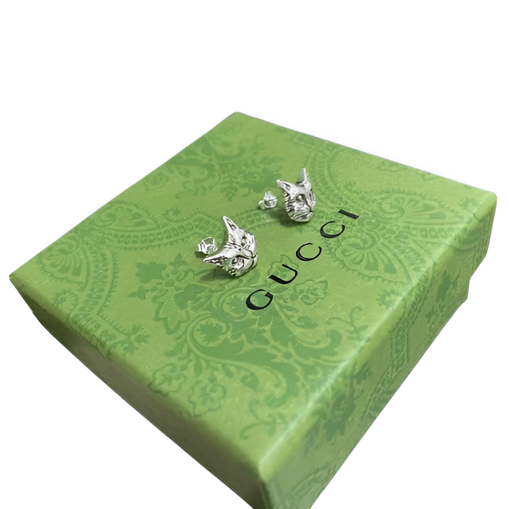 Gucci Wolf Stud Earrings