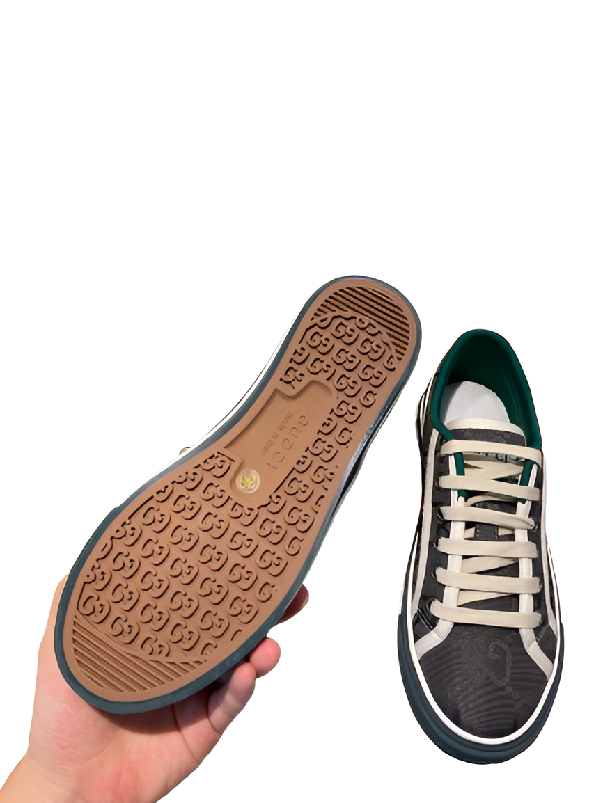 Gucci  Men's Dark GG Stripe Sneakers