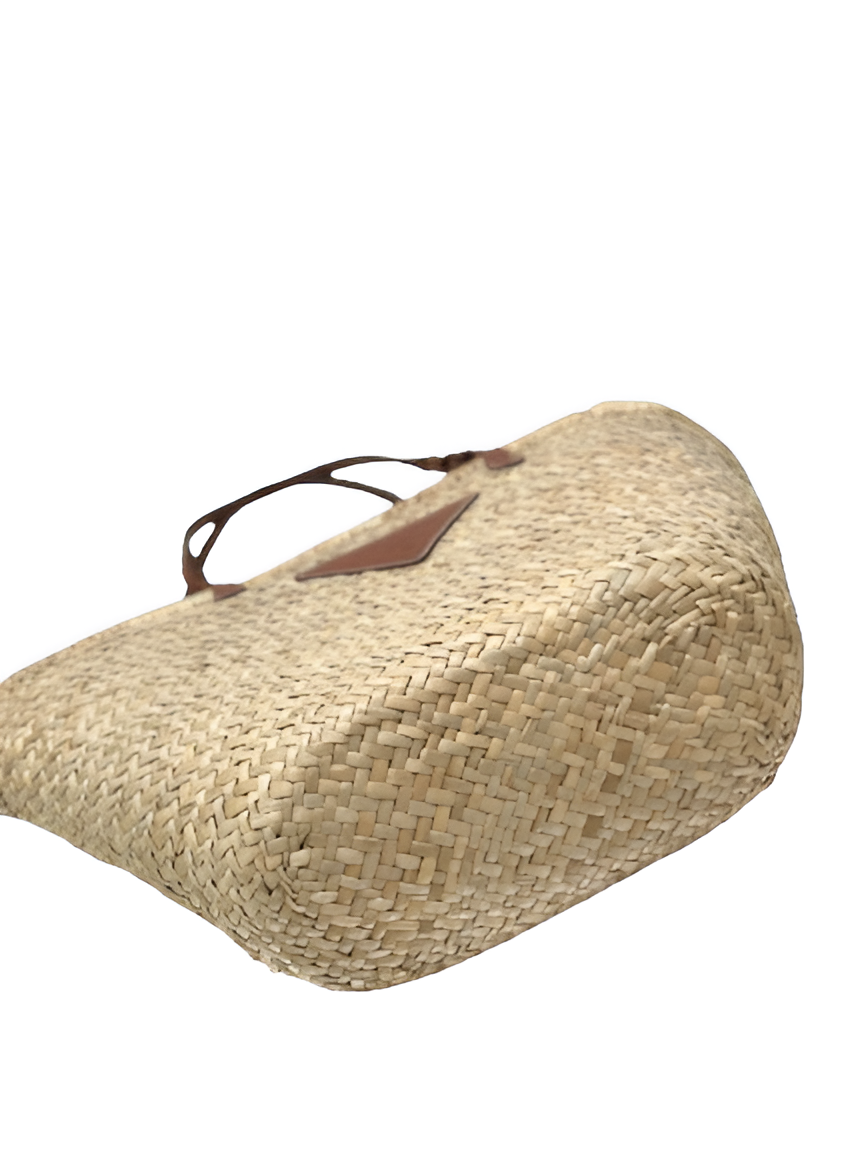 Prada Woven Straw Tote Bag