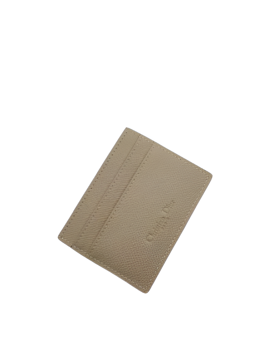Dior Beige Leather Card Holder