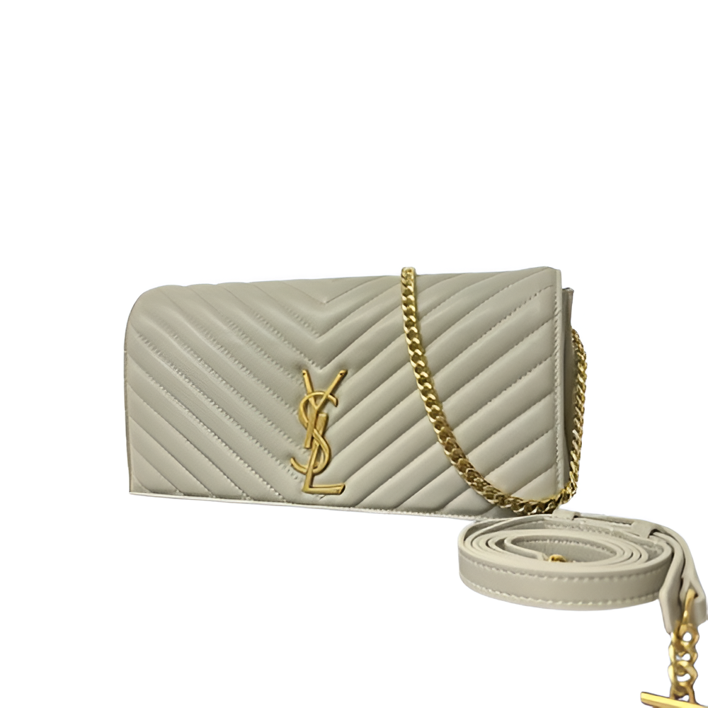 YSL Chevron Quilted Crossbody Bag