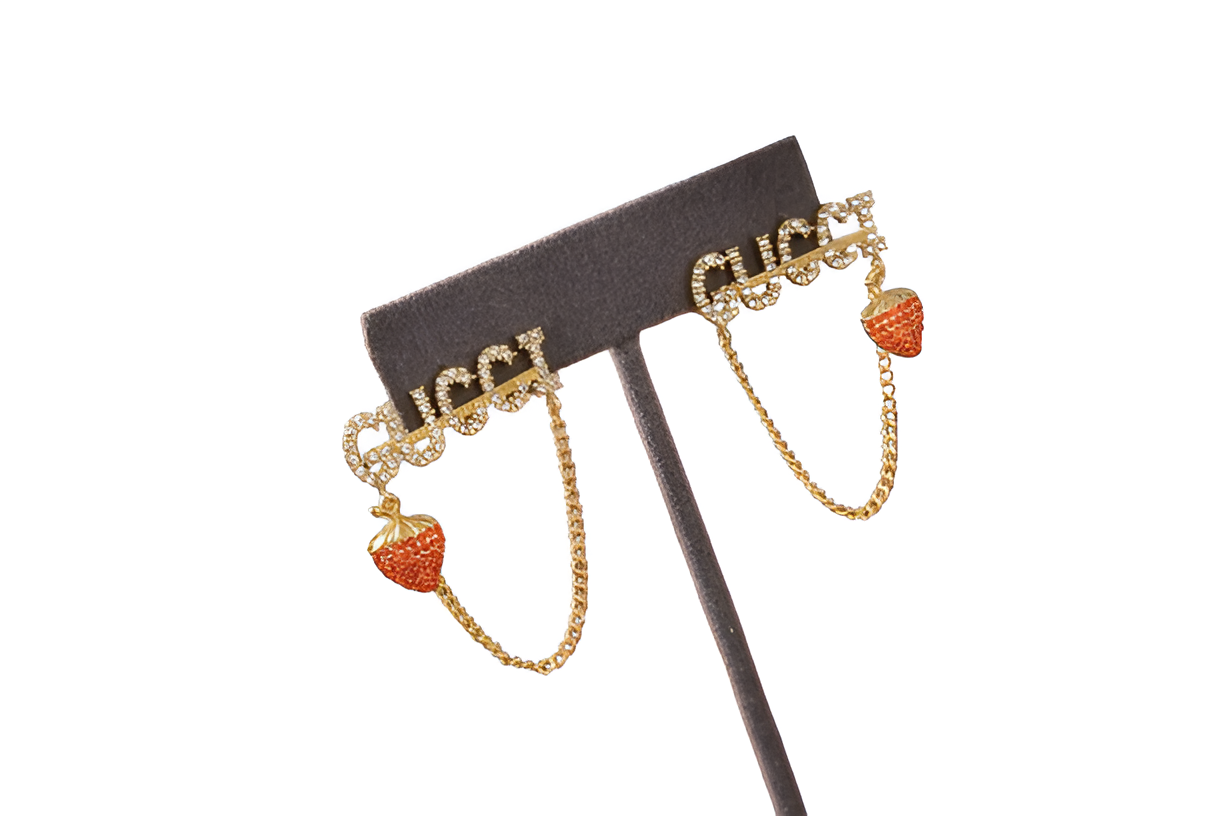 Gucci Strawberry Dangle Earrings