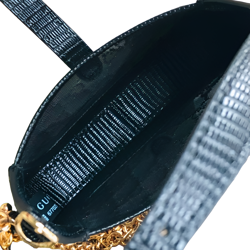 Gucci Jackie 1961 Mini Crystal GG Lizard Bag