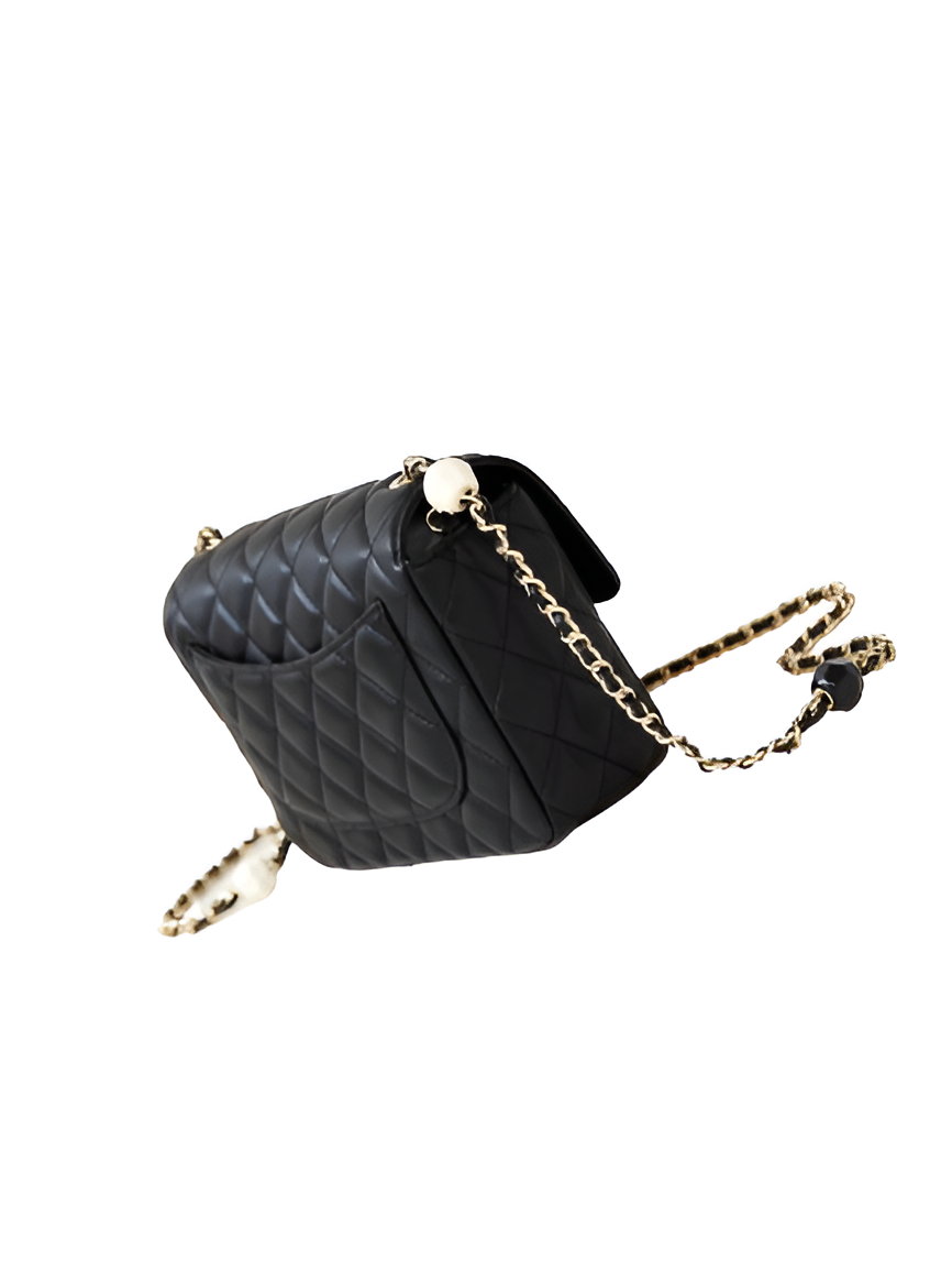 CHANEL Quilted Black Classic Flap Bag