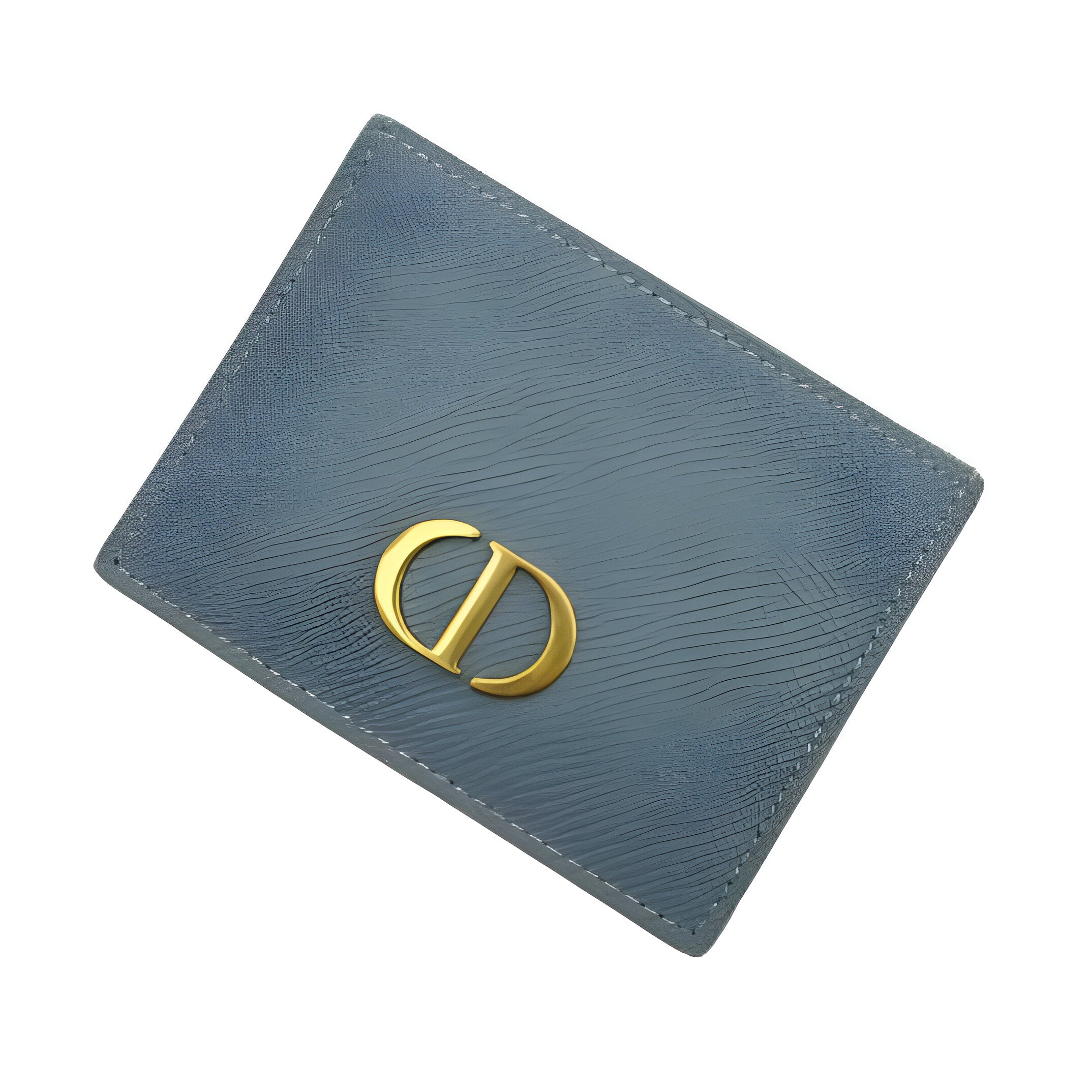 Dior Blue Leather Card Holder