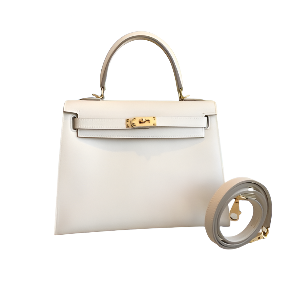 Premium Hermes-Inspired White Handbag