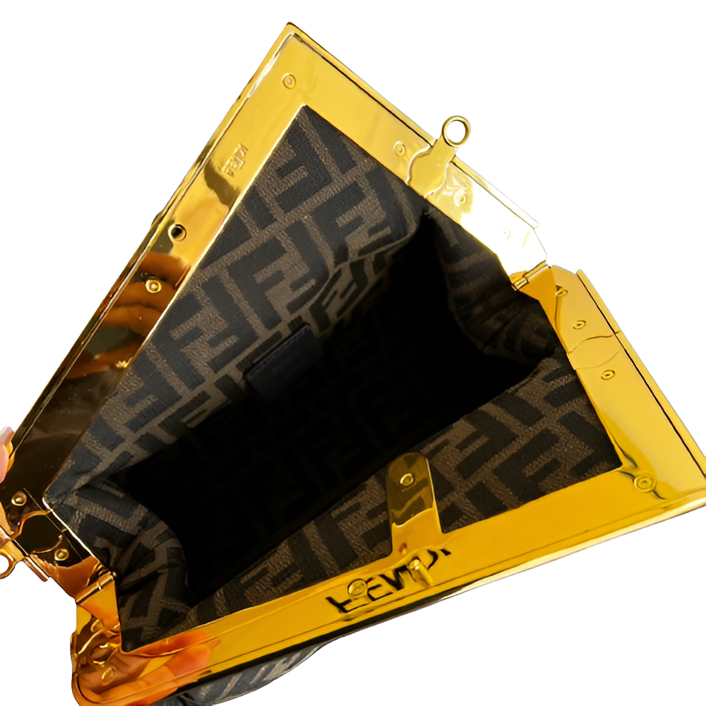 Fendi FF Print Asymmetrical Shoulder Bag