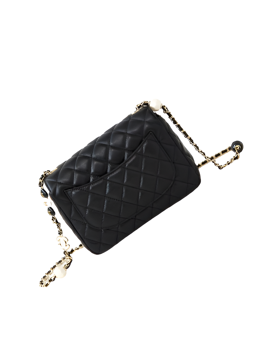CHANEL Quilted Black Classic Flap Bag