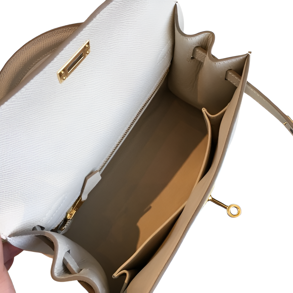 Premium Hermes-Inspired White Handbag