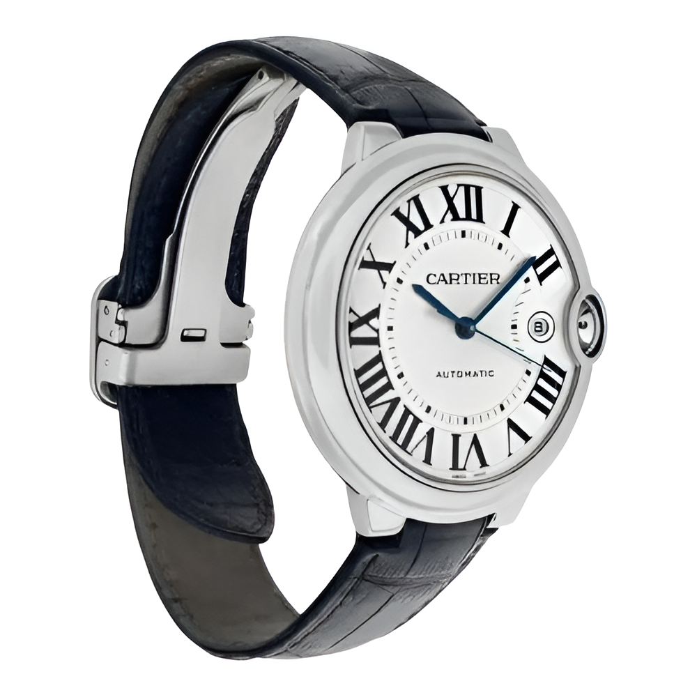 Cartier Ballon Bleu Stainless Steel Watch with Date
