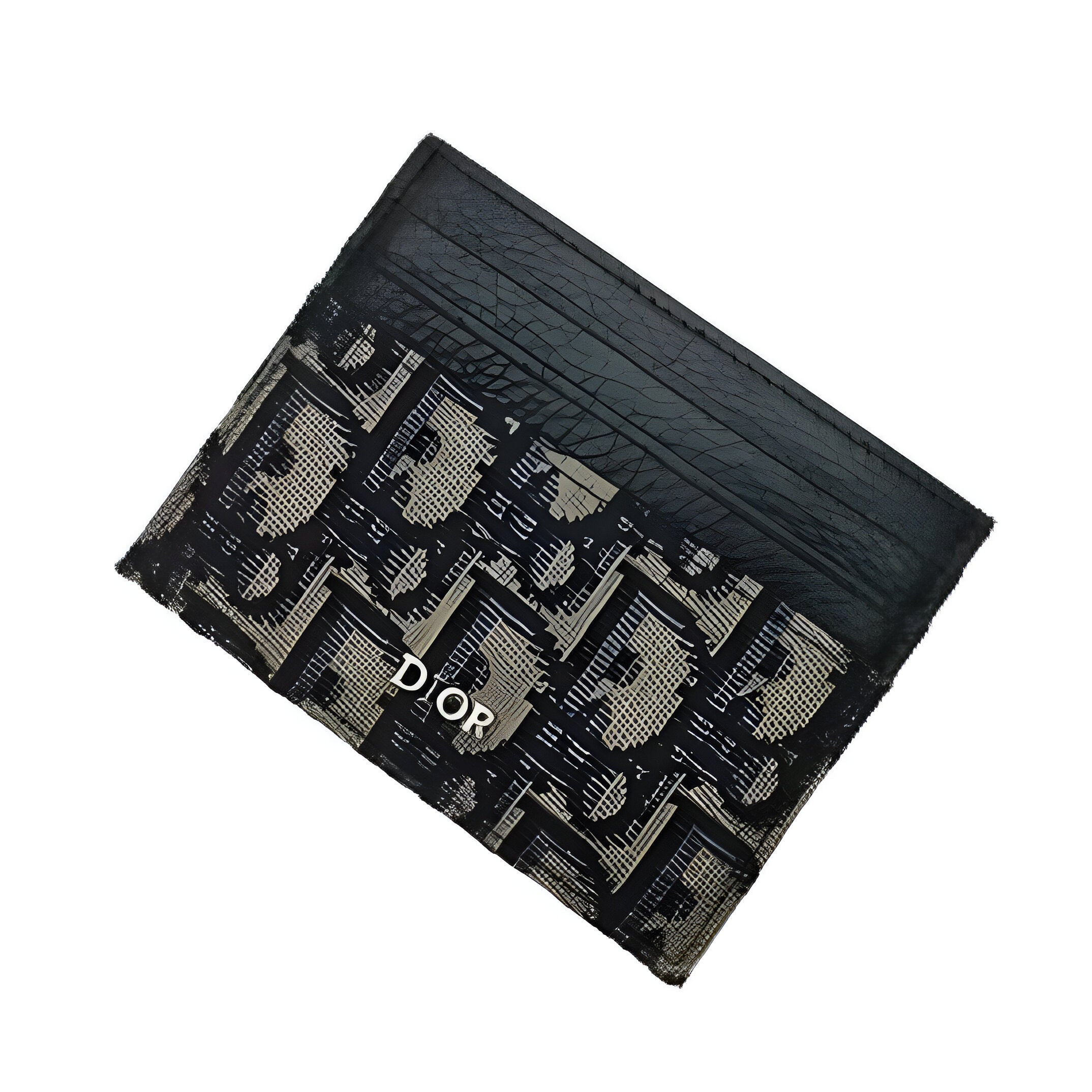 Dior Oblique Canvas &amp; Leather Card Holder