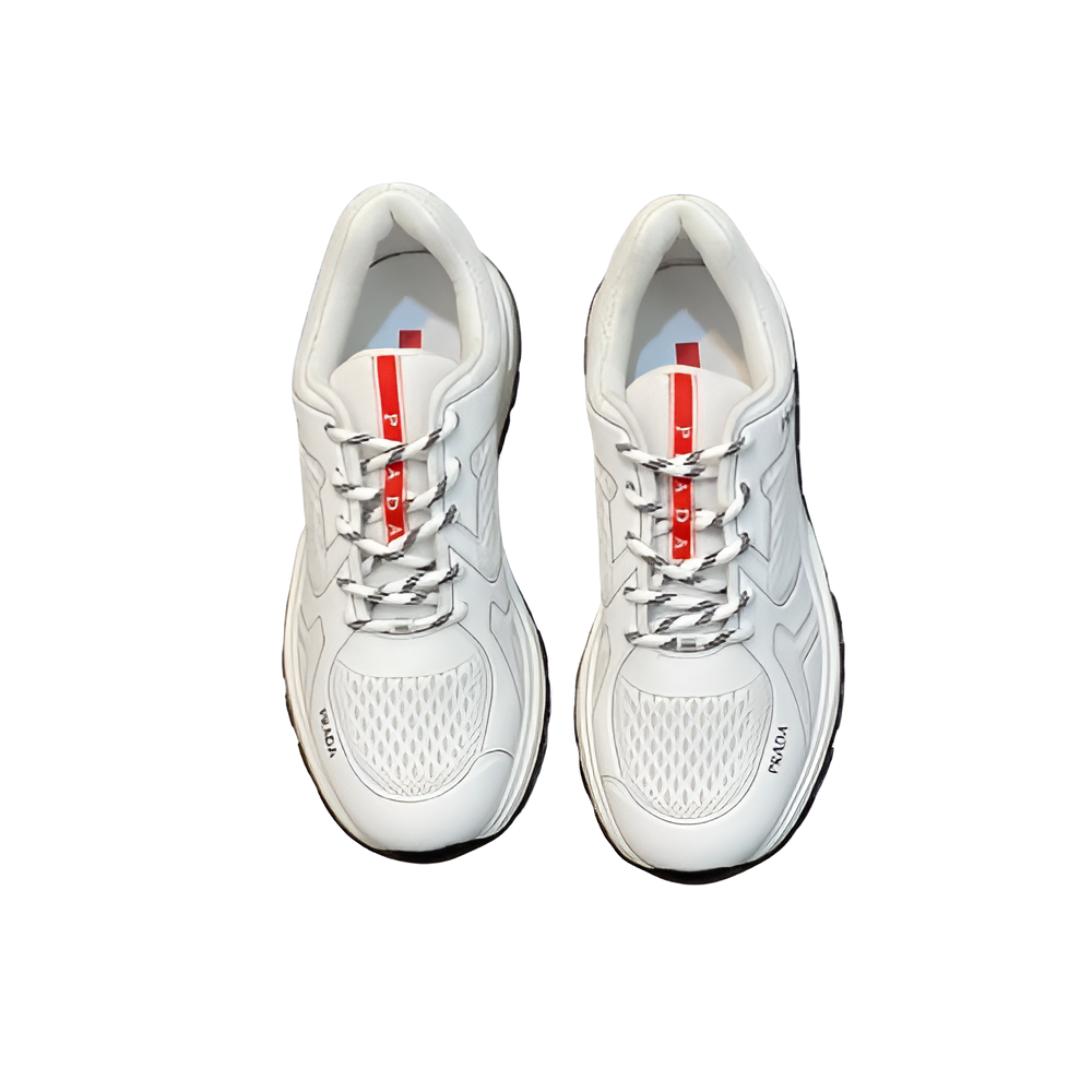 PRADA Men's White Performance Sneakers