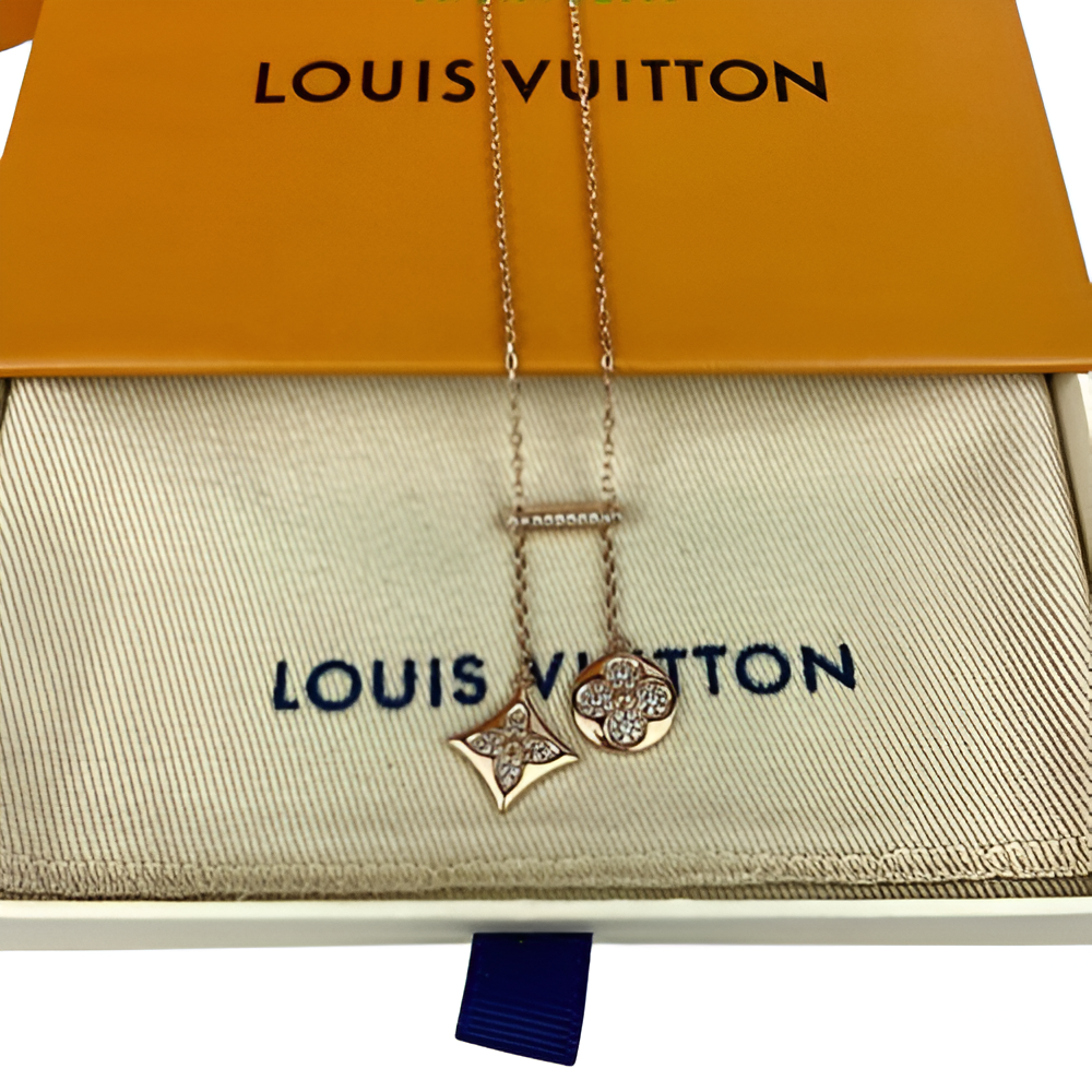 LV Double Charm Pendant Necklace