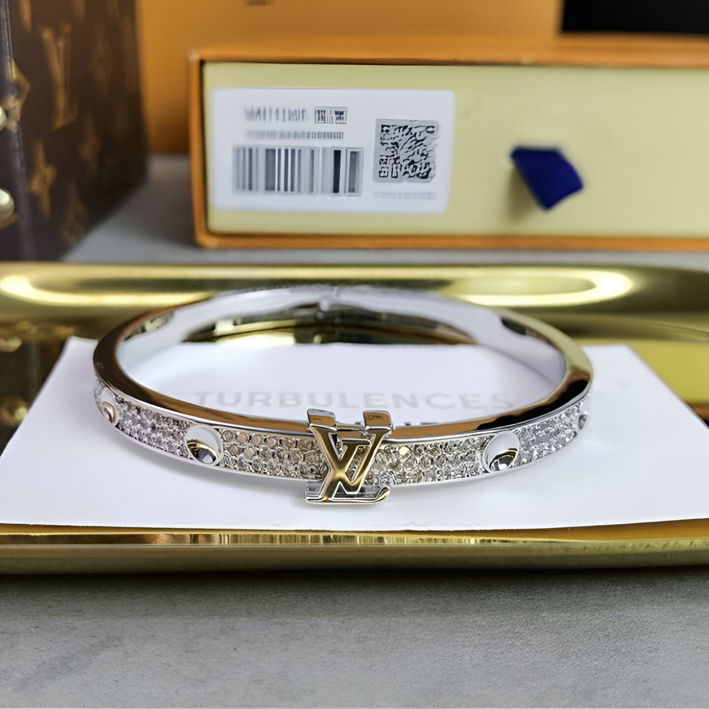 Louis Vuitton Crystal Bangle Bracelet