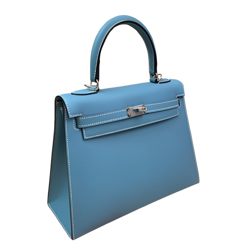 Premium Hermes-Inspired Blue Handbag