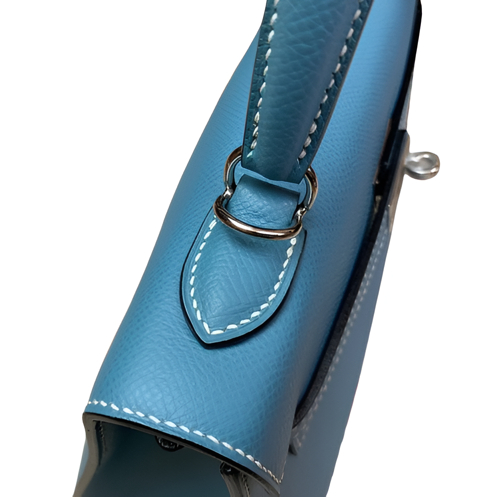 Premium Hermes-Inspired Blue Handbag