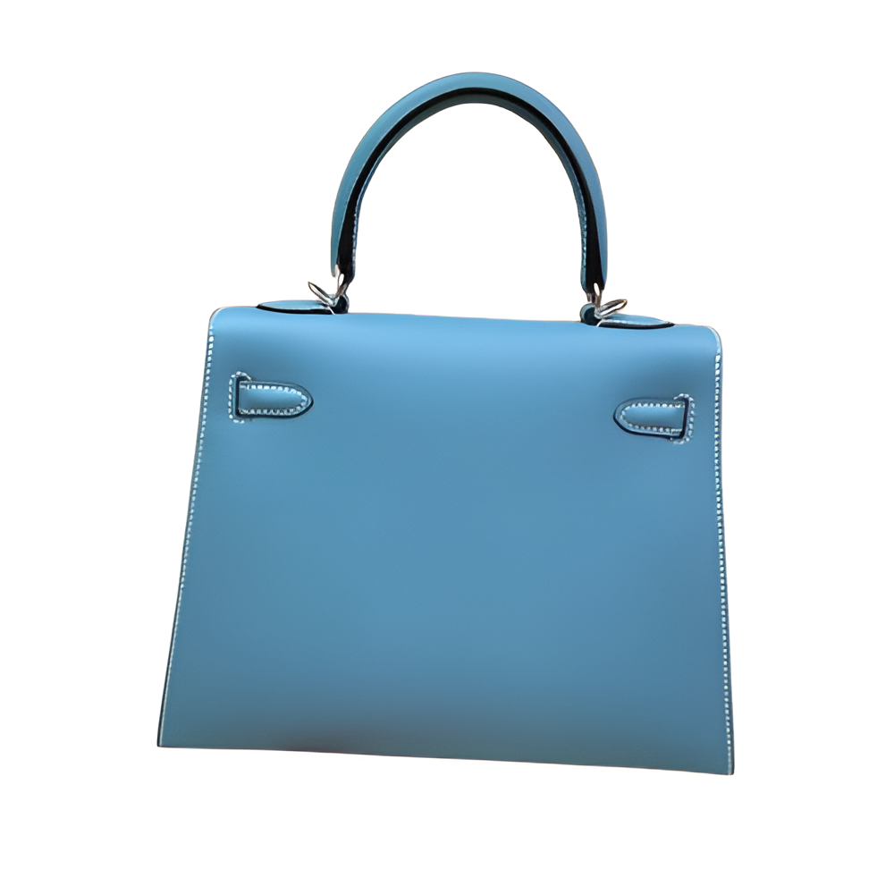 Premium Hermes-Inspired Blue Handbag