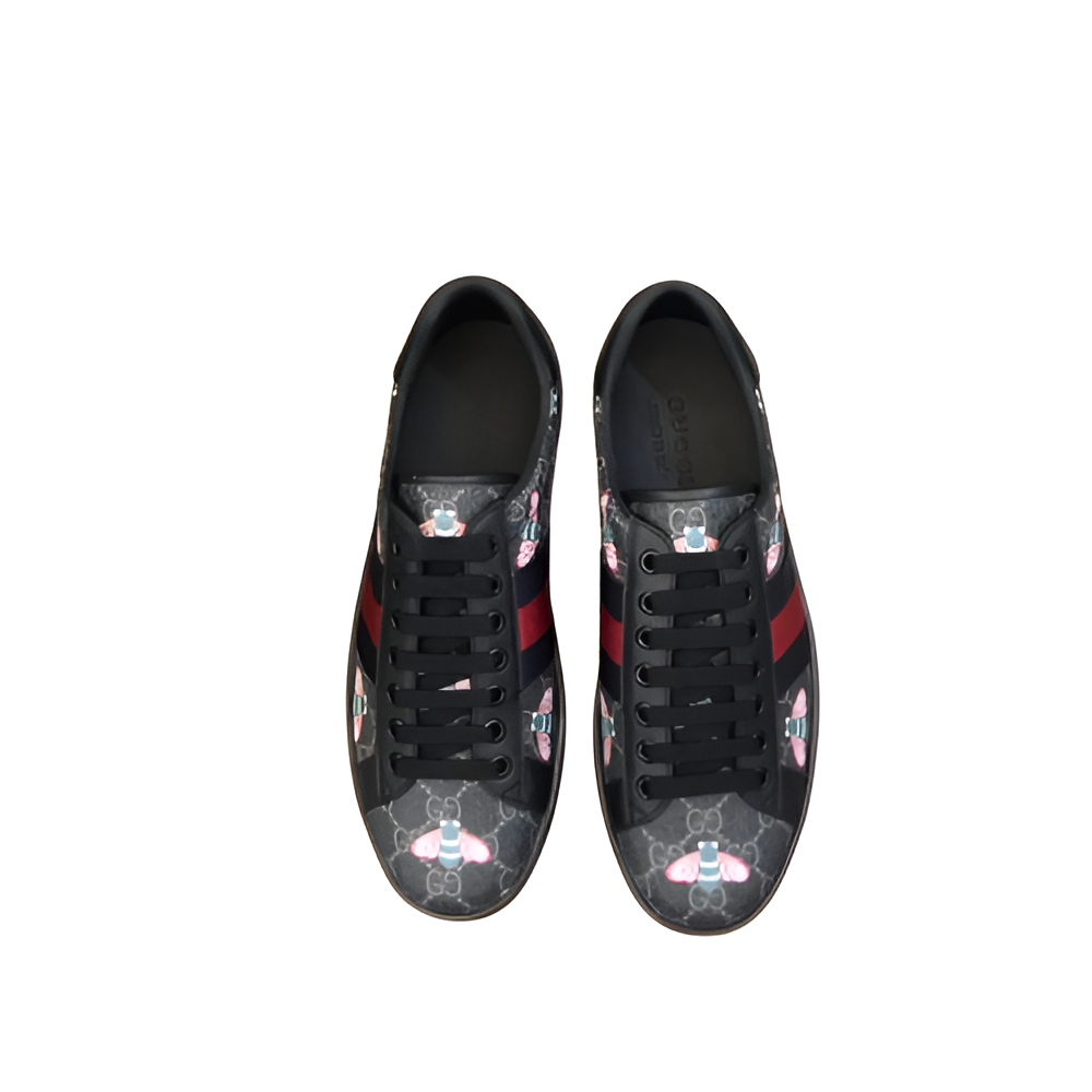 Gucci  Men's Bee Print GG Sneakers