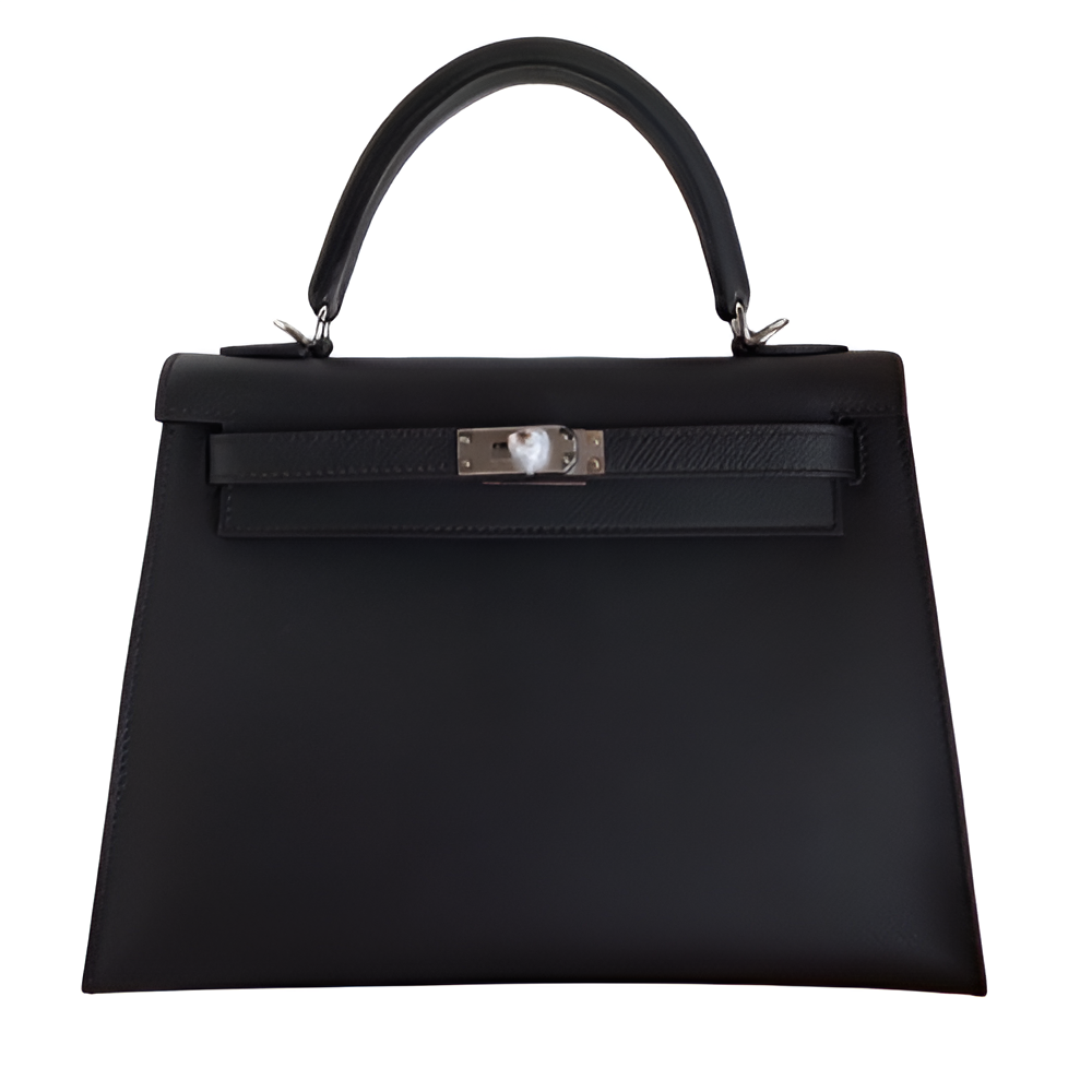 Premium Hermes-Inspired Black Handbag