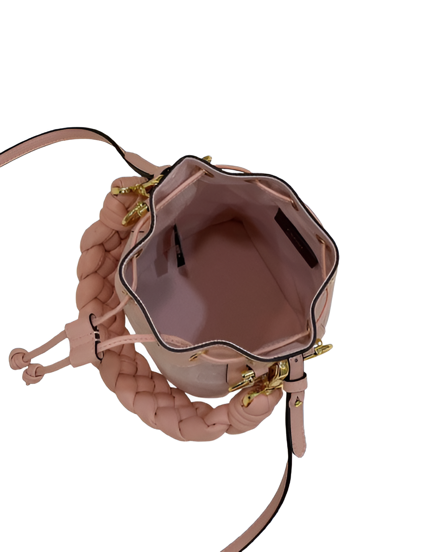 Fendi Pink Leather Bucket Bag