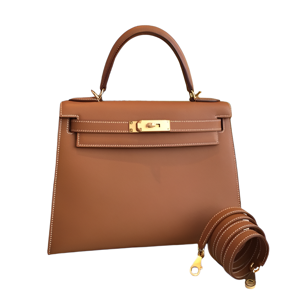 Premium Hermes-Inspired Brown Handbag