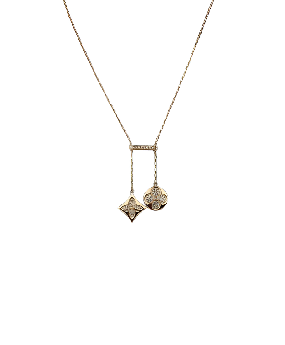LV Double Charm Pendant Necklace