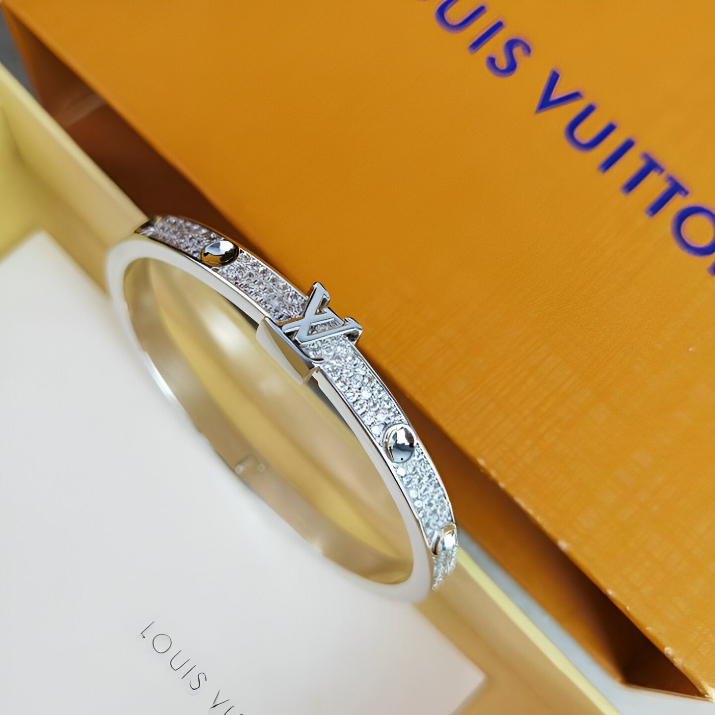 Louis Vuitton Crystal Bangle Bracelet