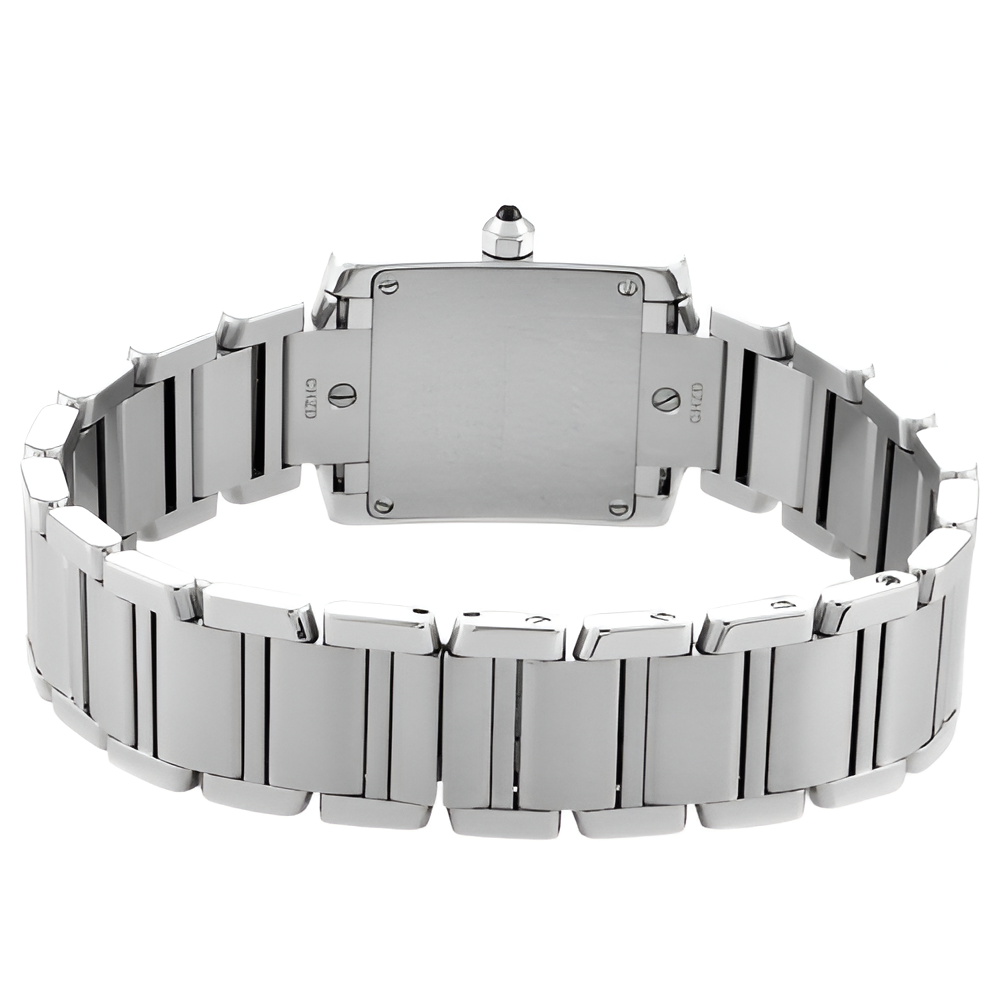 Cartier Tank Française Diamond Stainless Steel Watch