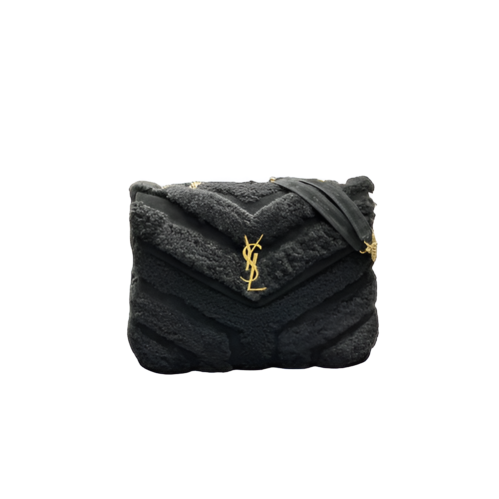 YSL Loulou Shearling Shoulder Bag