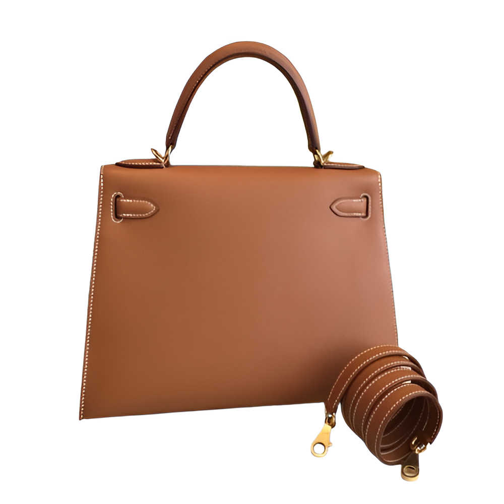 Premium Hermes-Inspired Brown Handbag