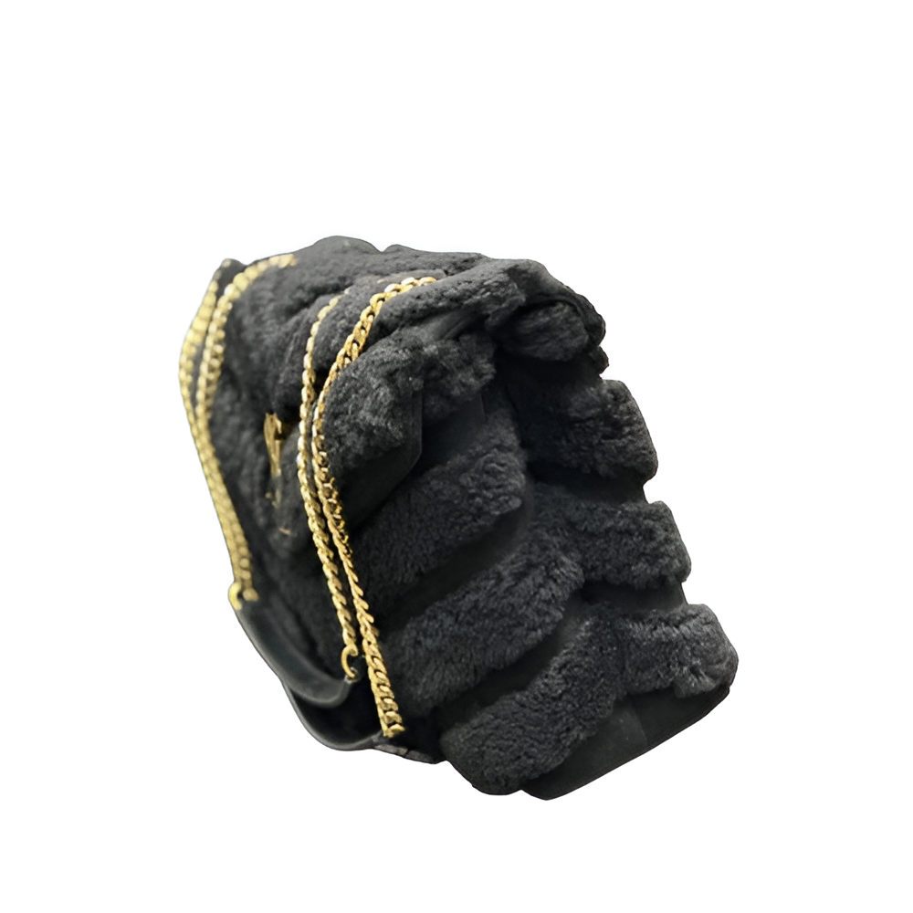 YSL Loulou Shearling Shoulder Bag