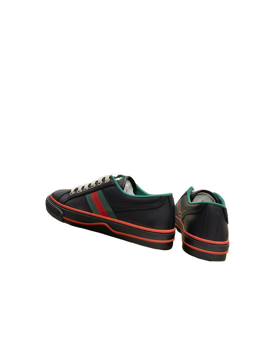 Gucci Men's Black GG Low-Top Sneakers
