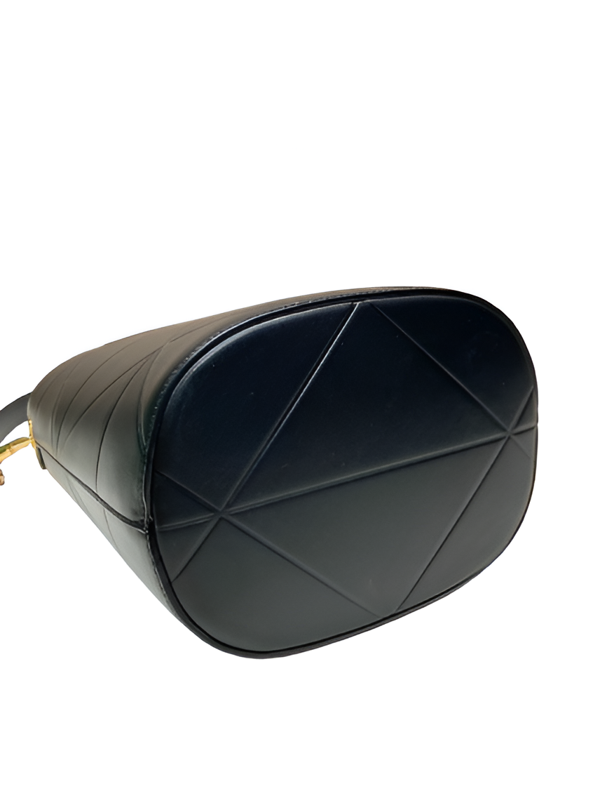 Prada Black Quilted Leather Bucket Bag