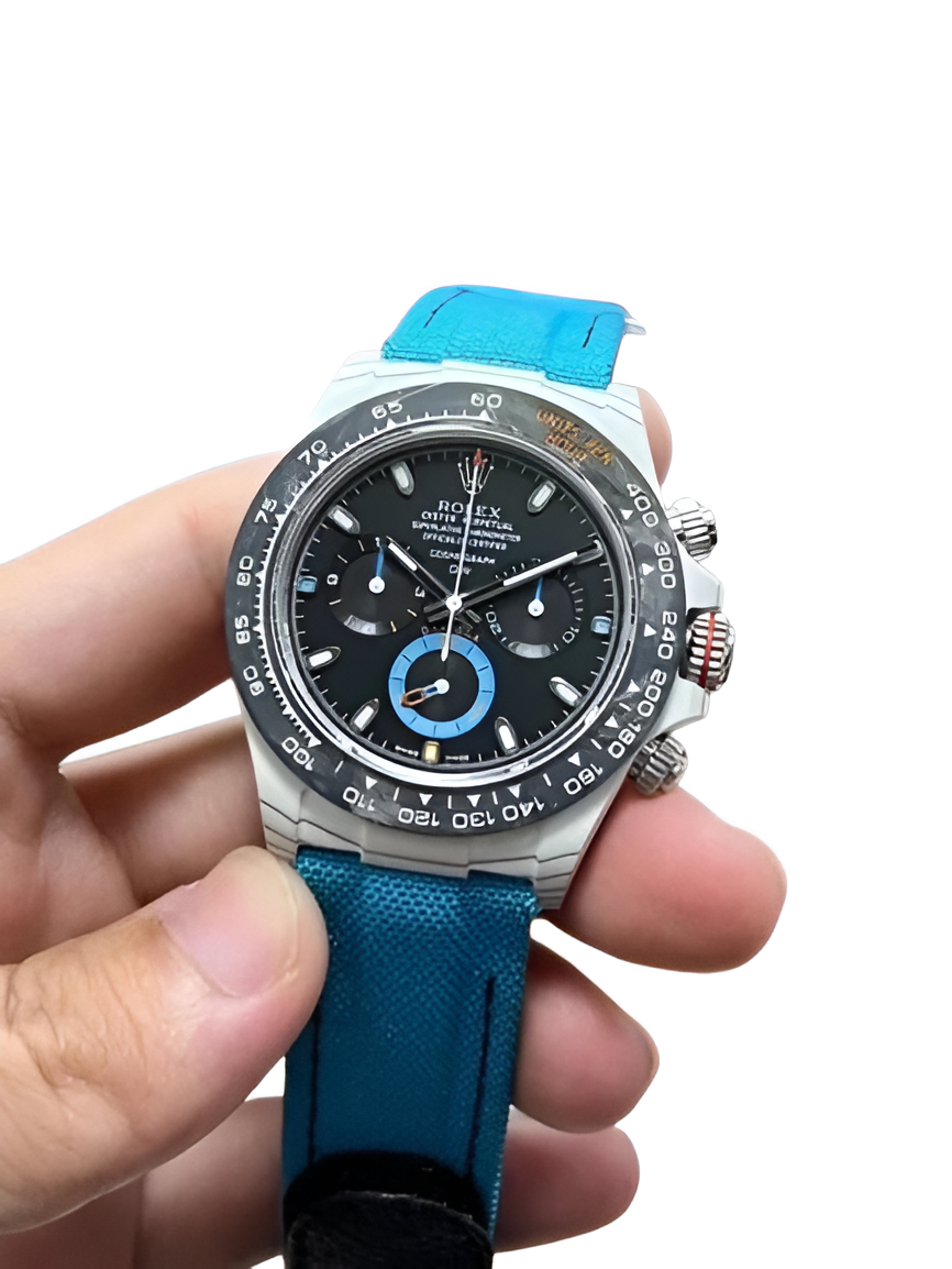 Rolex Daytona Black Dial with Blue Accents