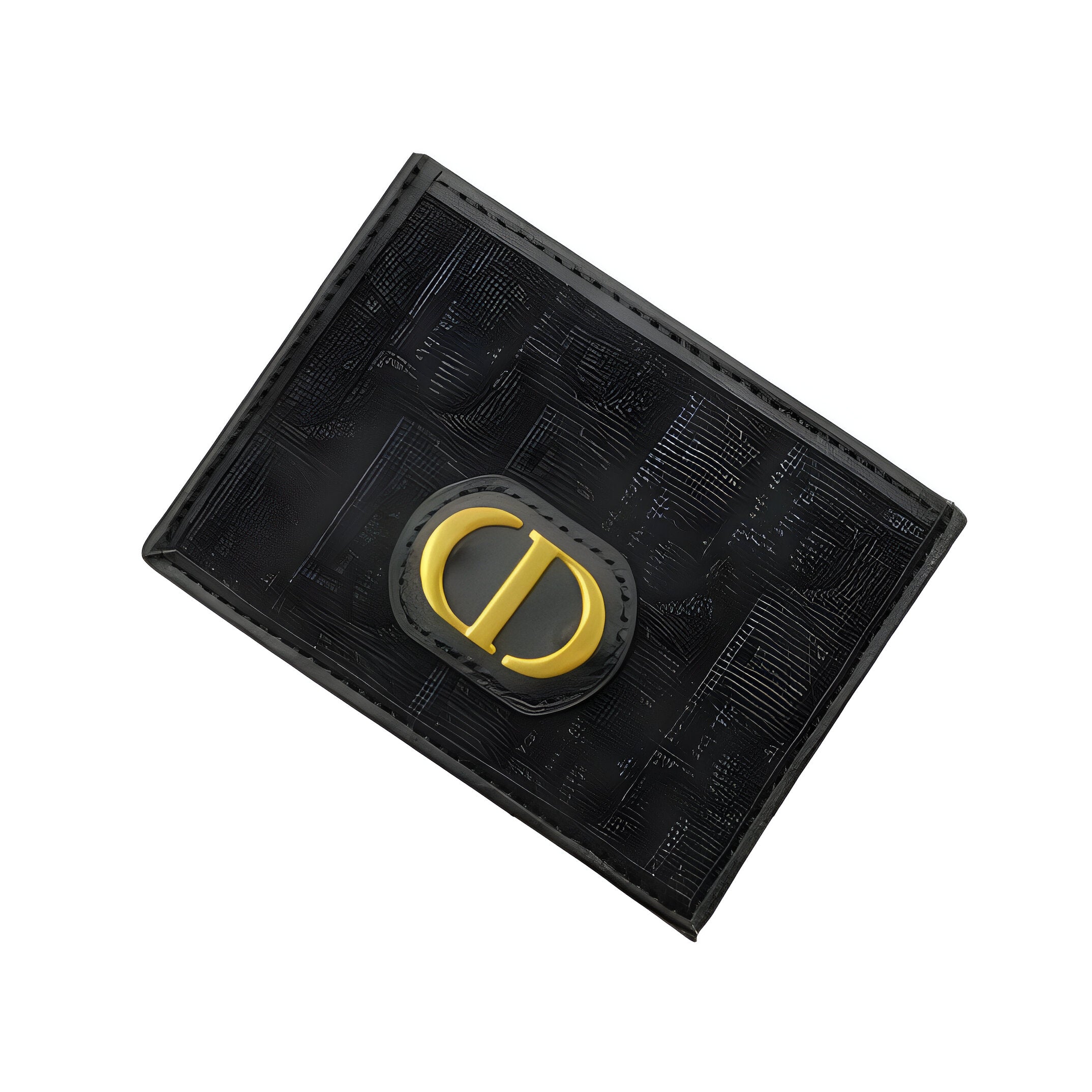 Dior Black Leather Card Holder