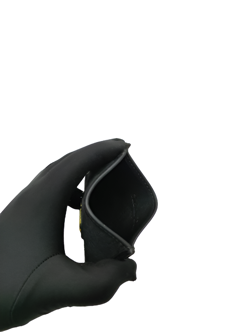 Dior Black Leather Card Holder