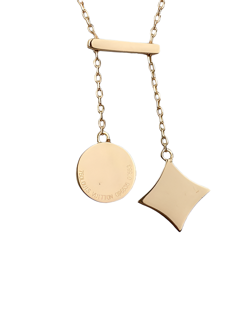 LV Double Charm Pendant Necklace